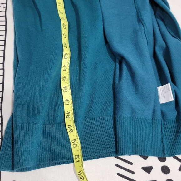 EXLURA Women's Knit Sweater Solid Long Sleeve Wrap Belted Maxi Dress Size S - Picture 8 of 13